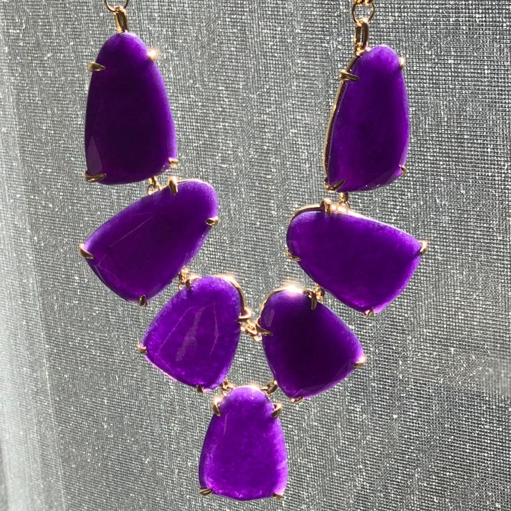 Kendra Scott Plum Jade Harlow Necklace